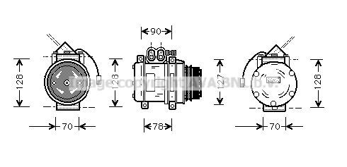 AVA QUALITY COOLING Компрессор, кондиционер PRK033